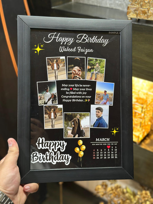 Customized Birthday Photo Frame Gift – Personalized with Photos & Messages