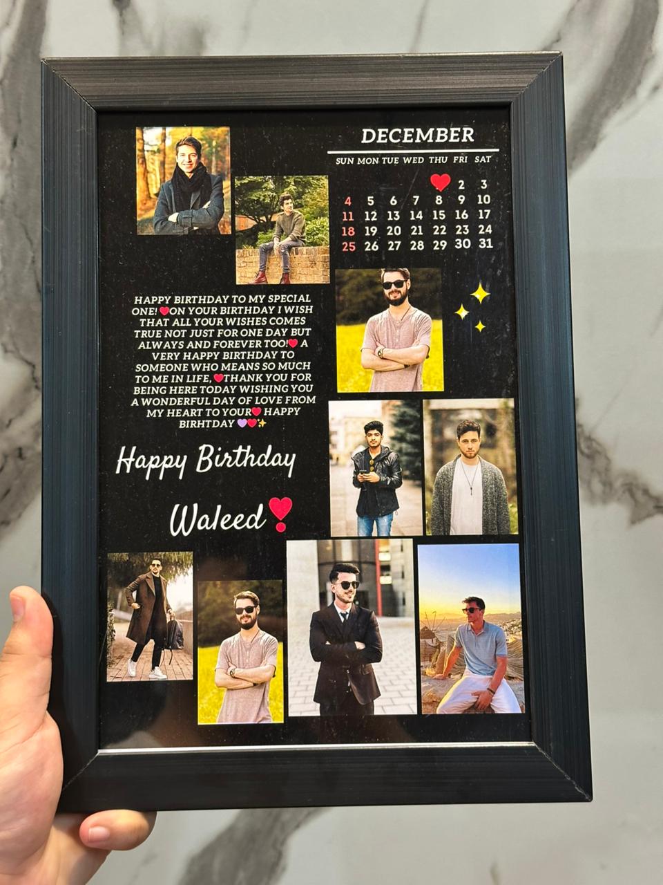 9 PICS WOODEN FRAME