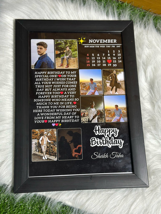 8 PIC STYLE WOODEN FRAME