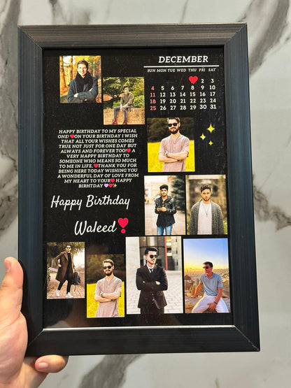 9 PICS WOODEN FRAME