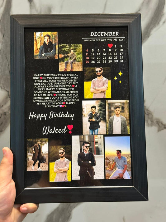 9 PICS WOODEN FRAME