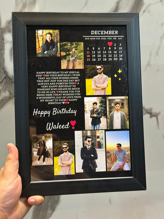 9 PICS WOODEN FRAME